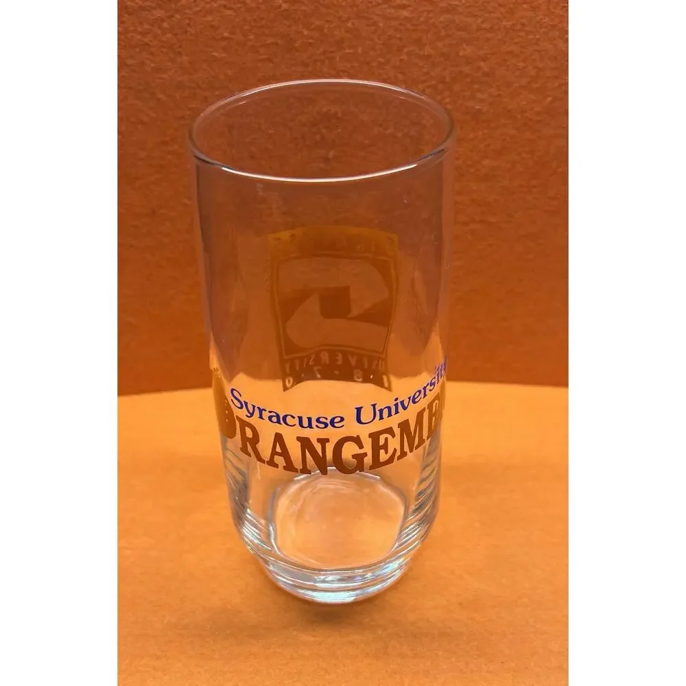 Vintage Syracuse University Orangemen Glass No Chips Or Cracks‎